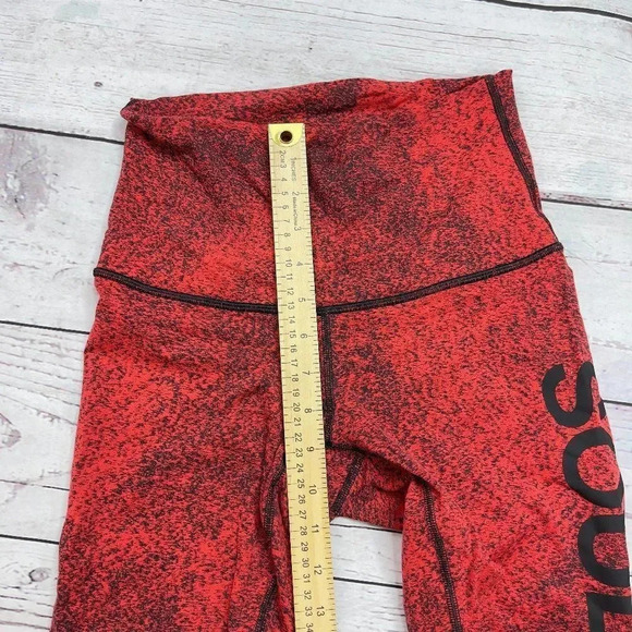 Lululemon Red Black soulcycle crop leggings - Picture 4 of 8